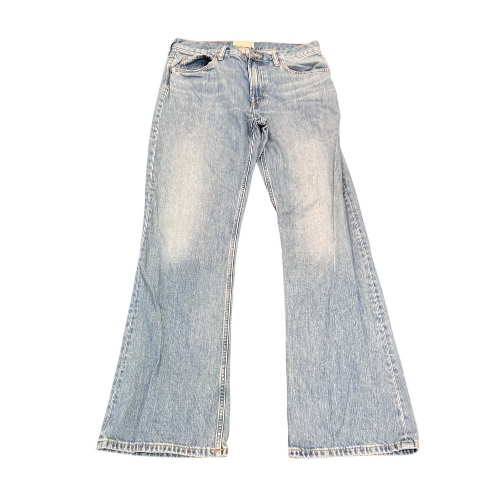 EVERLANE The Slouch‎ Bootcut Jean Light Wash Distressed Denim Pants Size 29